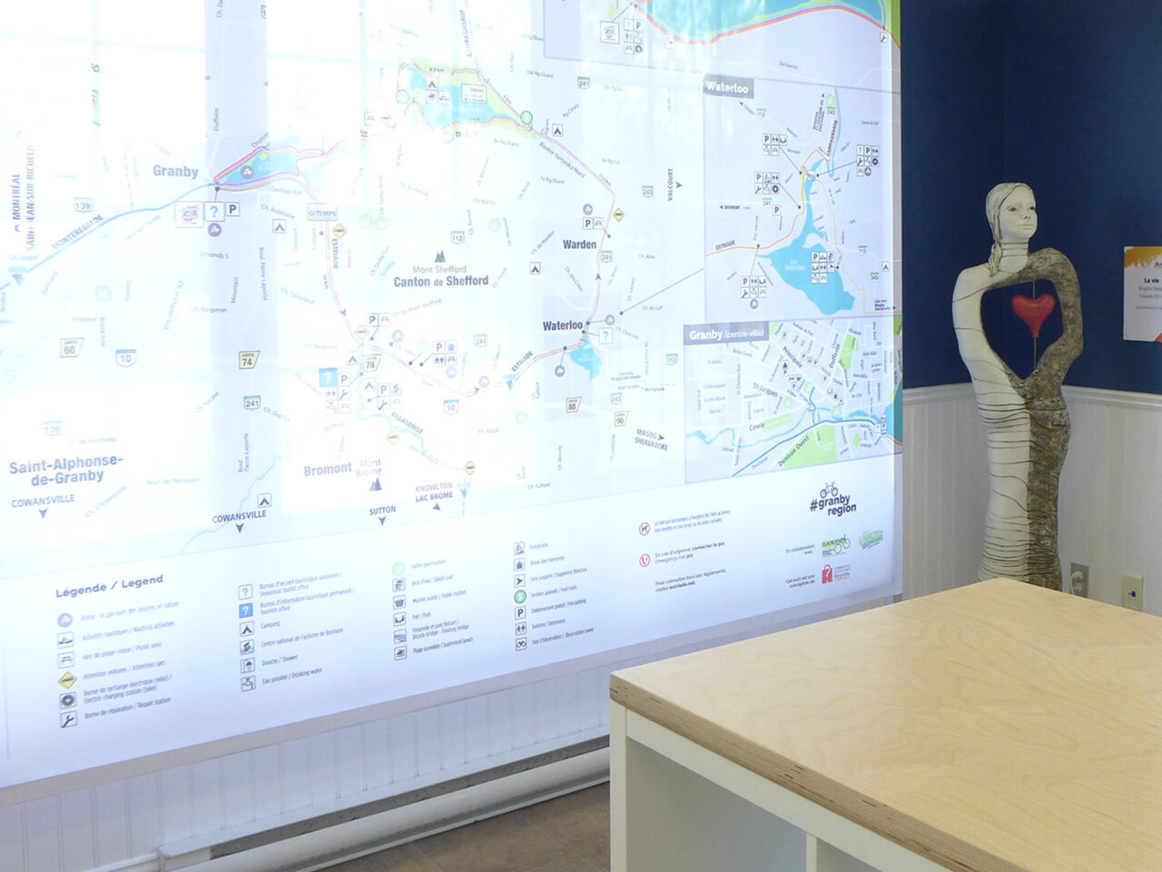 Zone d'information Bureau touristique de Granby