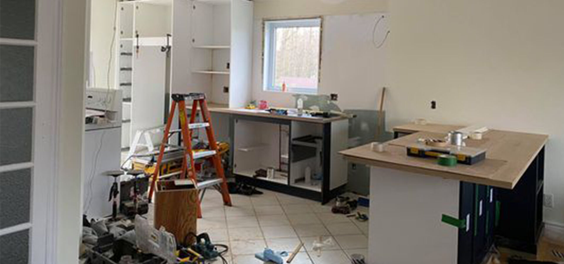 Cuisine en cours de rénovation projet Audrée